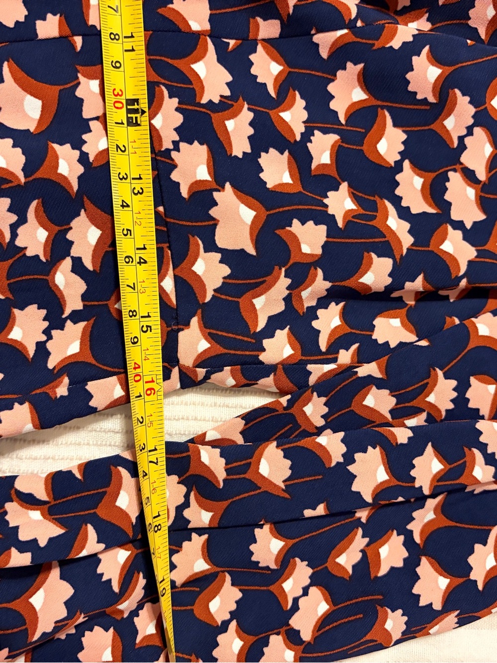 NWT Boden Hannah Floral Dress US 8 UK 12 Navy Long Sleeve Stretch - Picture 10 of 11